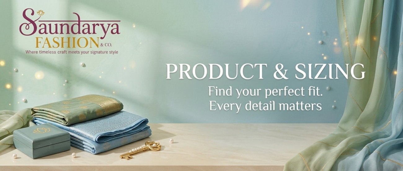 product and sizing page